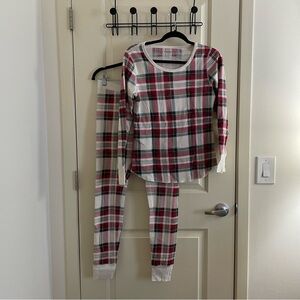 Old Navy plaid waffle knit PJ set